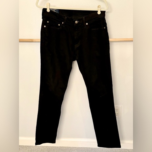 Abercrombie & Fitch Denim - Abercrombie & Fitch Women’s Langdon Slim Stretch Black‎ Size 31x30